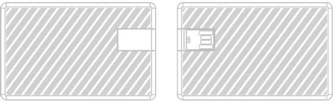 USBカード スクリーン印刷