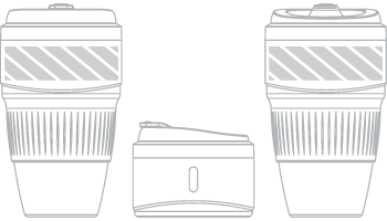 携帯カップ スクリーン印刷