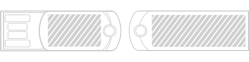 USBメモリ スクリーン印刷