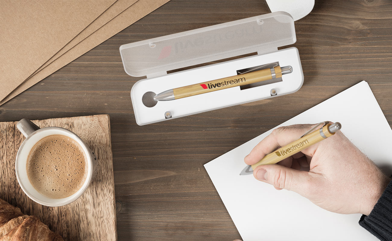 エッセンス - ロゴ入りバンブー・ボールペン gallery thumbnail