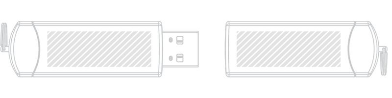 USBメモリ スクリーン印刷