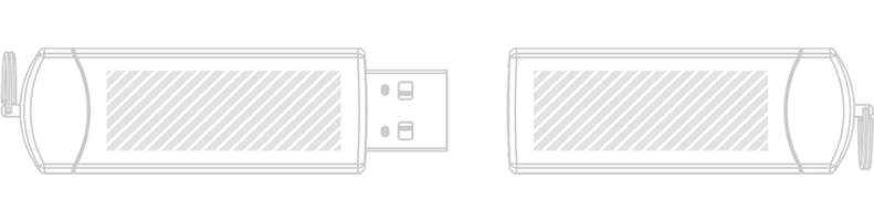 USBメモリ スクリーン印刷