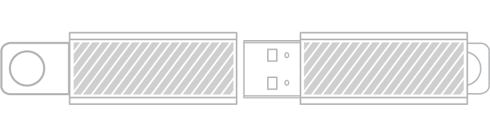 USBメモリ スクリーン印刷