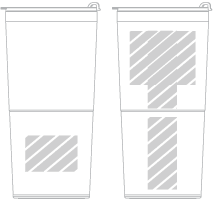 携帯カップ スクリーン印刷