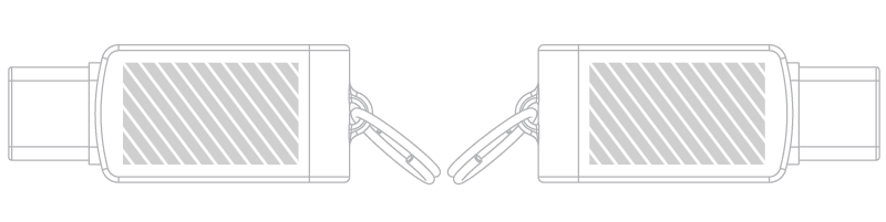 USBメモリ スクリーン印刷