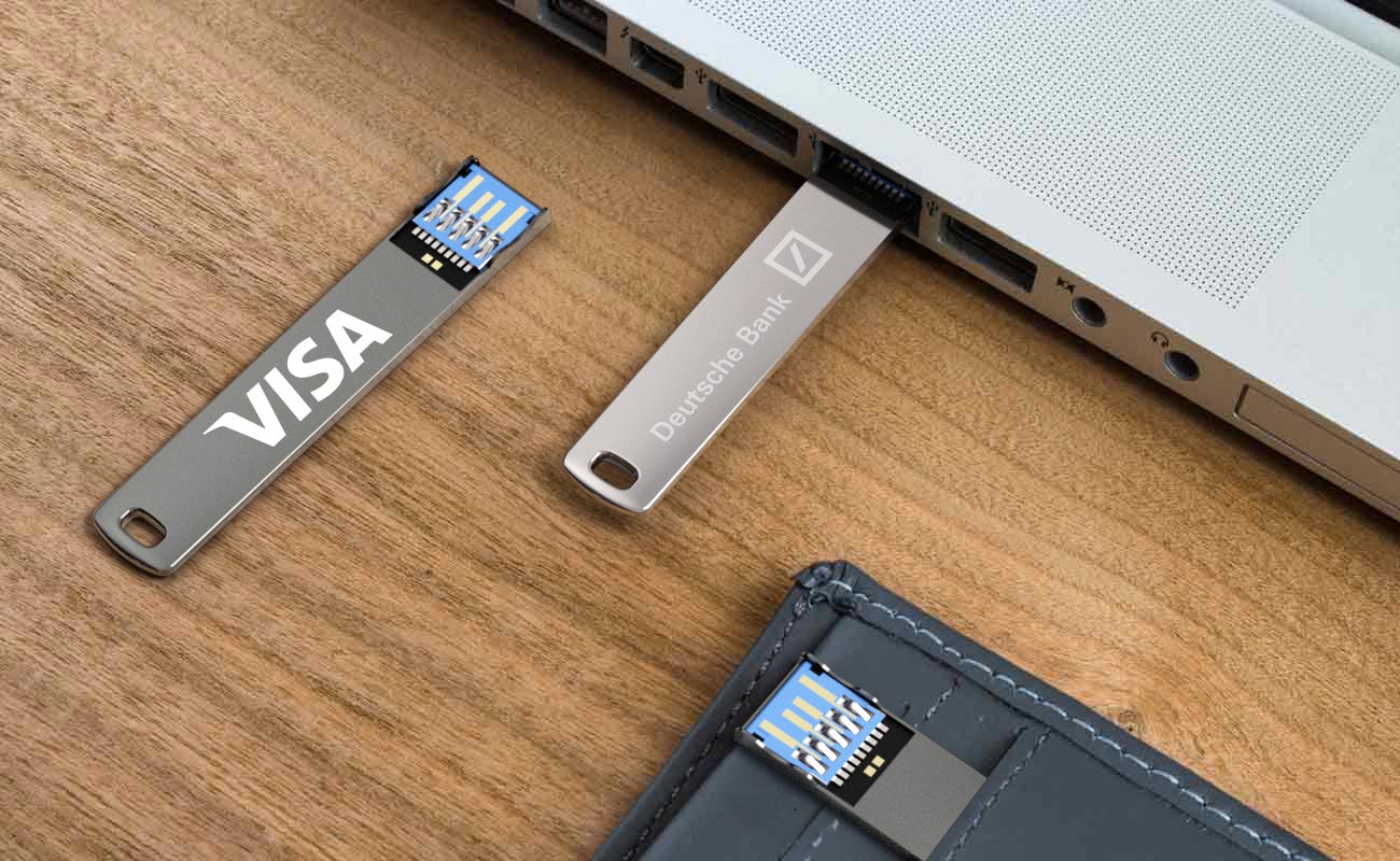ウォレットスティック - ロゴ入り 薄型 USB gallery thumbnail