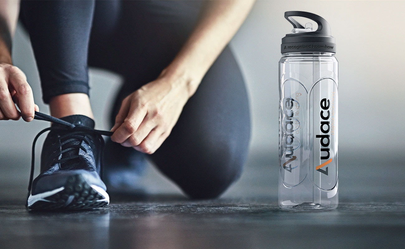 ウェーブ - プロモーション用 名入れプラスチック製ウォーターボトル gallery thumbnail