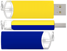 本体カラーをハイブリッド仕上げにすることが可能です。標準カラーから2色を選び、本体をパーツ別に色分けするサービスです。